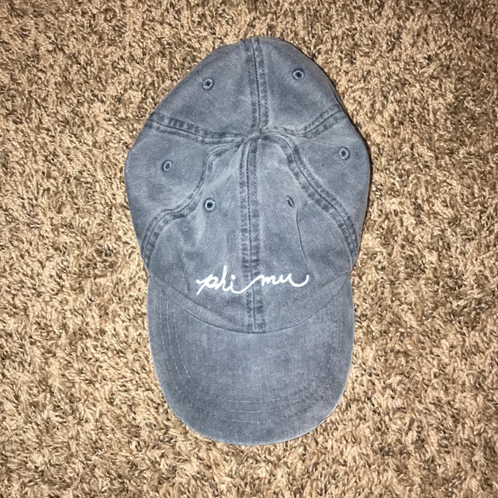 nwot phi mu washed out baseball cap